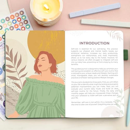 Clever Fox Self-Care Journal Premium – Daily Gratitude & Mental Health Notebook for Women – Reflection & Personal Development Journal (Forest Green) - color: Forest Green