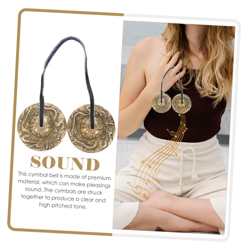 1pc Nepalese Handmade Meditation Cymbal Bell for Yoga and Mindfulness Practices with Storage Bag Lightweight Religious Percussion Instrument