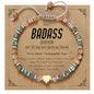yupoxiu Inspirational Gifts for Women Birthday - Healing Natural Stone Bracelets, Thinking of You Get Well Soon Gifts for Women Friend Sister - style: N-BADASS