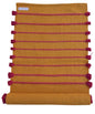 Jaipur art & Rugs Cotton Yoga Mat - Eco-Friendly Hand-Woven Rug - Non Slip & Thick (24”x72”x5mm) for Everyday Fitness at Home - Comfortable Extra-Long - color: Red & Light Yellow
