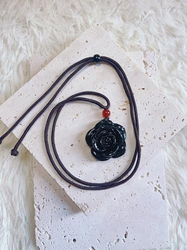Crystal Pendant Necklaces Healing love Women's Men's choker Obsidian Tiger eye White Crystal Black Gold waterproof dainty Charm stackable statement Cute Stone necklace Unisex - style: Crystal pendant Rainbow Rose