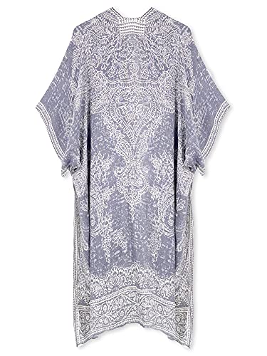 Kimonos for Women Swimsuit Coverups Beach Cover Up Swimwear Cardigan Summer - color: D Grey