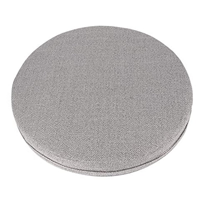 Meditation Cushion, Yoga Mat with Detachable Washable Cover, Soft Handheld Design for Zen Tea Ceremony Floor Window (40 cm in Diameter and 6 cm in Thickness) - color: Grey Embroidered Lotus Pattern