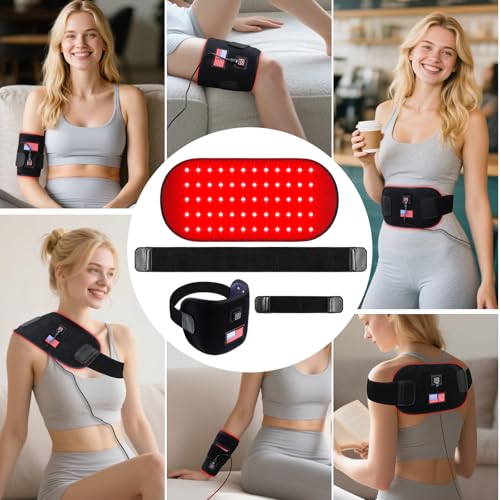 Red-Light-Therapy-for-Body,2026 Upgraded 4 Therapy Modes,30 Min Timer for Pain Relief,12.4"x 6.1"Dual Wavelength Infrared Red Light Pad for Home & Travel Use - size: 12.4" x 6.1"