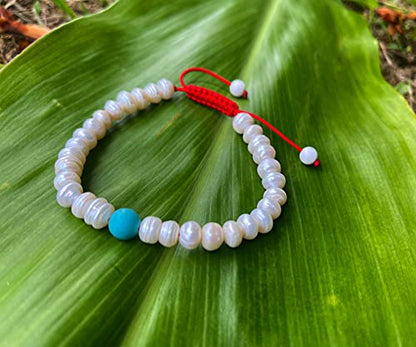 Handmade Fresh Water Wrist Mala Bracelet, Beaded Bracelet, Meditation Beads, Yoga Jewelry, Mindfulness Gift, Spiritual Accessory