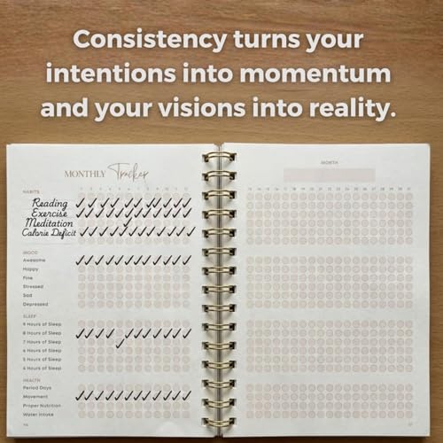 Manifestation Journal for Women | Guided 369 Method & Undated 90-Day Planner for Intentional Goal Setting - Pink - color: Pink