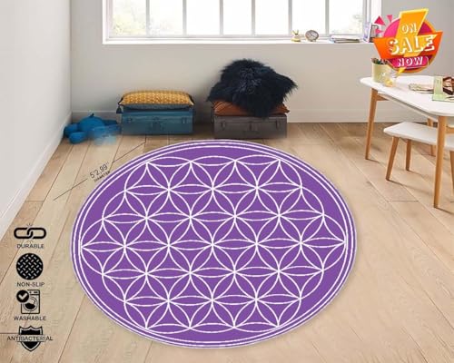 Tree of Life Yoga and Meditation Carpets (2.2 feet / 28 inc / 70 cm)