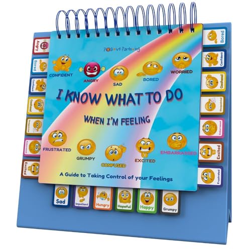 I Know What to Do Flipbook | Emotions Wheel & Feelings Chart | Emotional Regulation Tool for Home, Class, or Calm Down Corner | Helps Kids Learn Coping Skills | Autism Must-Have