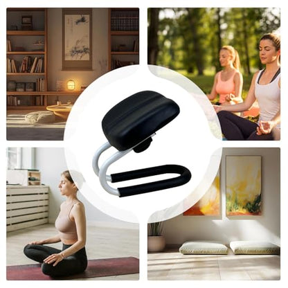 Meditation Stool Prayer Bench Chair for Home Yoga Studio Adjustable Height Kneelers for Praying with Sponge Cushion and Non-Slip Leg Sleeve Reduce Stress During Long Meditation Or Sitting