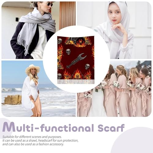Ladies Warm Autumn Scarf Pashmina Wraps Shawl Winter Cozy - color: Picture (361)