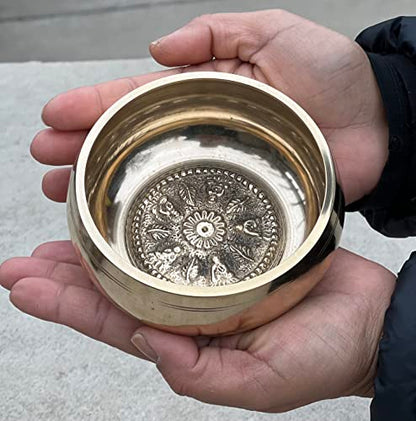 DharmaObjects Tibetan Singing Bowl Set - 5 Buddhas Meditation