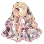 Pokeedioty Scarfs for Women Lightweight Fashion Scarves Elegant Floral Pattern Sheer Scarfs Sunscreen Shawls Wraps - color: P 0133