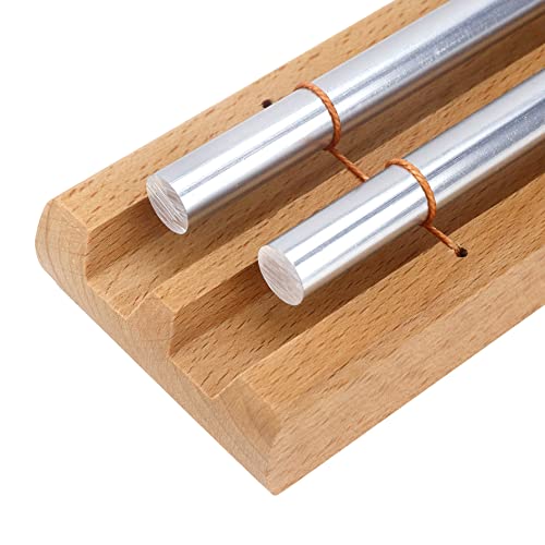 Vilihkc Energy Chime Percussion Hand Bell Meditation Chimes Teacher Tools Reminder Tuned Energy Chimes Music Instrument with Mallet for Classroom Prayer Yoga Music Gift(2 Tone) - color: 2 TONE
