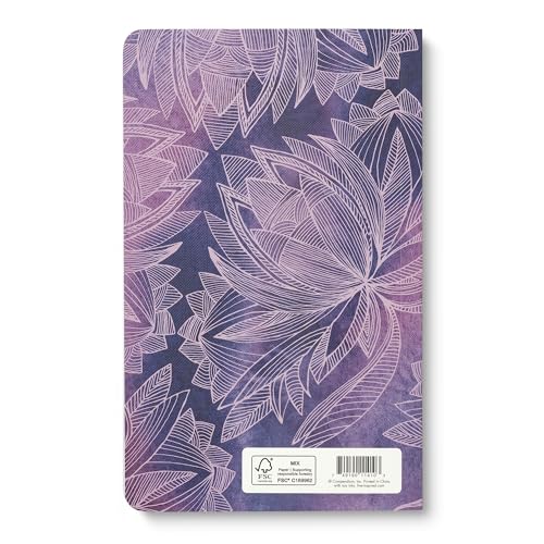 Compendium Softcover Journal – “Who looks outside, dreams. Who looks inside, awakens.”— A Write Now Journal with 128 Lined Pages, 5"W x 8"H - color: Outside Purple