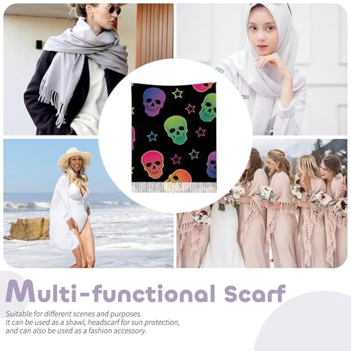 Big Oversized Long Scarves Pashmina Shawl Wrap Women gifts - color: Picture (657)