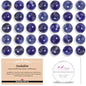 AD Beads 8mm Natural Round Loose Beads 110 Pieces, for Making 108 Mala Prayer Beads Necklace, Bracelet & Yoga Meditation, Jewelry Design (Blue Sodalite) - color: Blue Sodalite, size: 8mm-110pcs