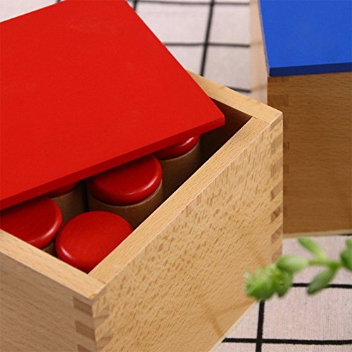 Montessori Sensorial Auditory Material - Sound Cylinders Sound Boxes Kids Educational Toys for Todder