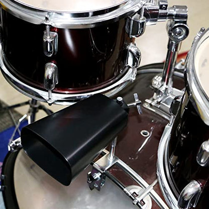 Eastrock 8 inch Metal Steel Cow Bells Noise Makers Hand Percussion Cowbell with Stick for Drum Set - size: 8''