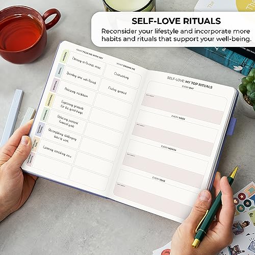 Clever Fox Self-love Journal – Guided Self-Discovery Log for Self-care, Reflection & Self-help, Mental Health, Gratitude & Mindfulness (Lavender) - color: Lavender