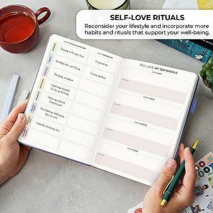 Clever Fox Self-love Journal – Guided Self-Discovery Log for Self-care, Reflection & Self-help, Mental Health, Gratitude & Mindfulness (Lavender) - color: Lavender