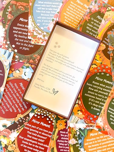 The Ladies' Room Affirmation Cards – 42 Empowering Cards for Women | Daily Self-Care, Mirror Moments & Mindfulness Prompts