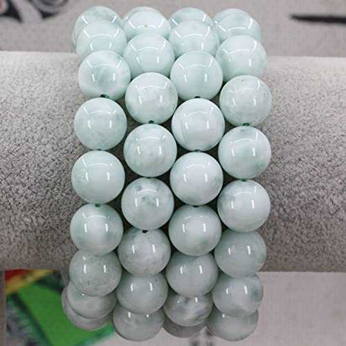 Keleny Semi Precious Stones Natural Gemstones 12mm Round Beads Crystal Stretch Bracelets 7 Inch Unisex - color: Green Angelite