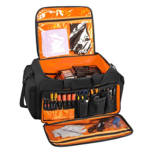 TORIBIO RC Storage Bag for 1/10 Car, Water-resistant Storage Bag for RC Cars with Bottom Clapboard for Support, Multipocket Protective RC Carrying Case Tools Accessories - size: Bag for 1/10