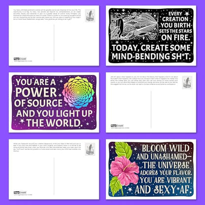 Rage Create Sweet-Ass Affirmations® 2 Magical Postcard Pack (22 Cards)