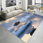 Zen Rugs for Bedroom - Zen Garden Home Decor, Zen Spa Rug 4x5, Spiritual Meditation Area Rugs for Living Room Bedroom, Washable Non Slip Soft, Zen Garden Carpet - size: 4' x 5' (Rectangular)