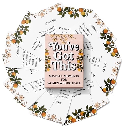 Positive Affirmations Cards For Women Who Do It All - Daily Affirmations & Mindfulness Exercises - Inspirational Gifts For Women - Positive Affirmations Cards & Stress Relief - 50 Prompts & Micro-Meditations