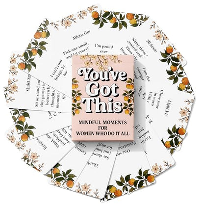 Positive Affirmations Cards For Women Who Do It All - Daily Affirmations & Mindfulness Exercises - Inspirational Gifts For Women - Positive Affirmations Cards & Stress Relief - 50 Prompts & Micro-Meditations