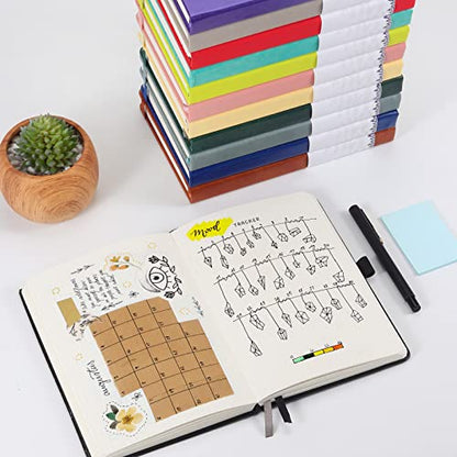 Graph Paper Notebook with 280 Pages,A5 Grid Paper Notebook/Journal,100gsm Thick Graph Leather Journal for Math Science Students,5.75'' × 8.38''-Black - color: Black, size: A5-Graph