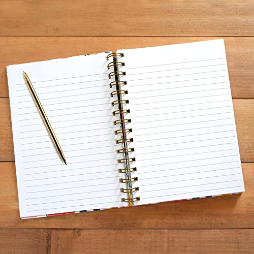 Designer Greetings, Designer Papers Flex Cover Journal with Elastic Band, Floral - 320 Pages (6” x 8.25”) - Back-to-School Supplies, Creative Writing, Personal Notes - style: Floral