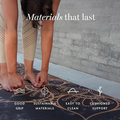Shakti Warrior TPE Yoga Mat - Artist Designed, Premium eco friendly mats, Non Slip, Non toxic, Great For Regular & Hot Yoga, Pilates and Workouts (72 inch x 24 inch x 6mm thick) - color: Sahasrara