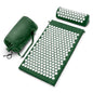Sivan Back and Neck Pain Relief Acupressure Mat and Pillow Set, Chronic Back Pain Treatment - Relieves Your Stress of Lower Upper Back and Sciatic Pain - Green - color: Green/White, size: Large