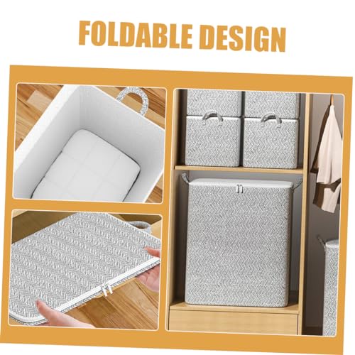LABRIMP Clothes Storage Bag for Bedding and Quilts Large Capacity Household Organizer for Comforters Blankets and Clothes Non-woven for Moving and Travel