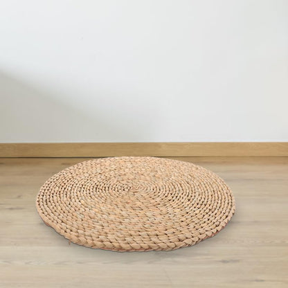 Lurrose Meditation Cushion: Round Floor Cushion - Woven Boho Floor Pillow for Yoga Zen Home Decor