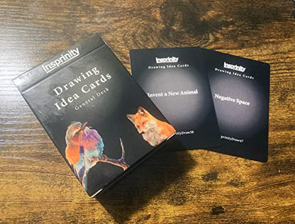 Creative Drawing Idea Cards - Set of 72 Unique Art Prompts