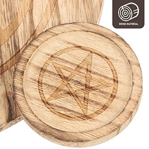 Pentagram Candlestick Dinner Party Wedding Wood Altar Supplies