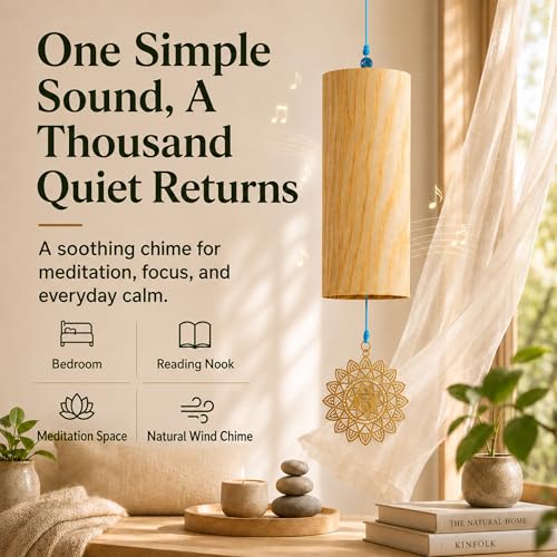Handmade Bamboo Meditation Wind Chime/Superbly pleasant to the ear/Instantly calms the mind/Perfect for Christmas/Birthdays/Mother's Day/Housewarming/The Gift of Breathable Peace