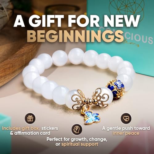 Spiritual Bracelets for Women & Men, Healing Crystal Bracelet with Natural Stones for Meditation, Chakra Alignment & Inner Transformation - style: The Spiritual Growth Bracelet