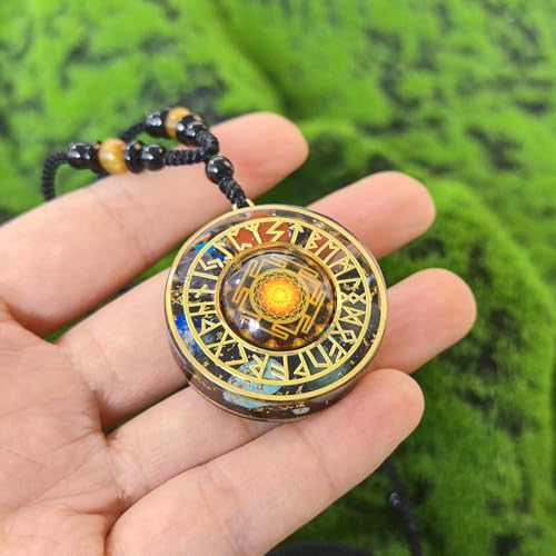 Day Day Up 7 Chakra Gemstone Reiki Energy Crystals Chakra Orgonite Pendant Necklace For Good Luck Yoga Meditation Jewelry - style: Style 2