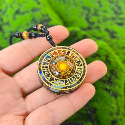 Day Day Up 7 Chakra Gemstone Reiki Energy Crystals Chakra Orgonite Pendant Necklace For Good Luck Yoga Meditation Jewelry - style: Style 2