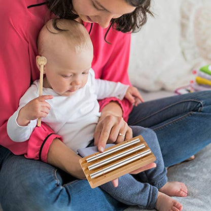 AKLOT Three Tone Trio Chime Bell for Prayer, Meditation & Yoga