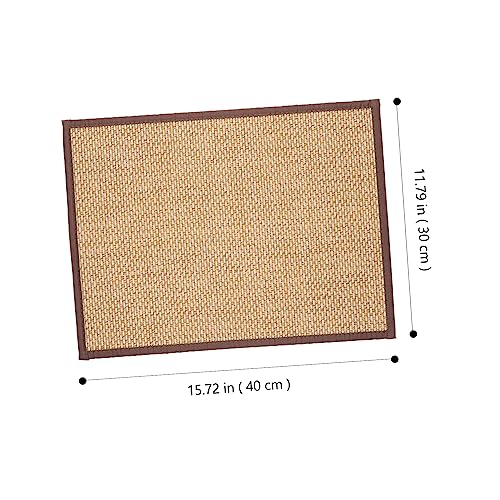 BESTOYARD 2pcs Japanese Style Meditation Cushion Woven Sitting Pad Zen Floor Mat Home
