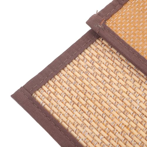 Beavorty Woven Seat Cushion 15.74X11.81X0.19In Bamboo Meditation Floor Cushion Summer Cooling for Home Office Yoga Seating - color: As Shown 2