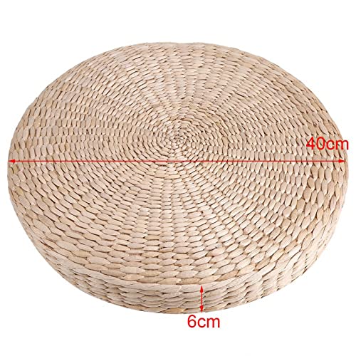 Dioche Meditation Pillow – 40cm Round Pouf Tatami Cushion, Floor Cushion for Yoga, Meditation, Home, Dining, Outdoor & Garden Decor