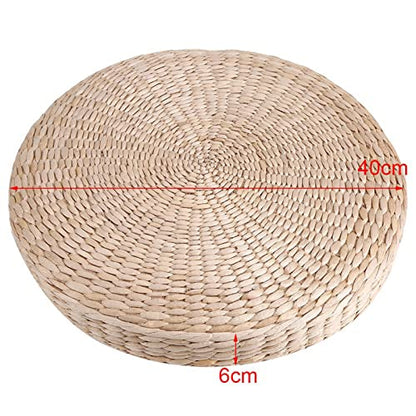 Dioche Meditation Pillow – 40cm Round Pouf Tatami Cushion, Floor Cushion for Yoga, Meditation, Home, Dining, Outdoor & Garden Decor