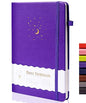 CAGIE Lined Journal Notebook for Work, Hardcover Notebook Journal with Pen Loop, A5 Notebook Journal Cover, Medium 5.7" x 8.3", (Purple Ruled), Gifts - color: 01 Purple