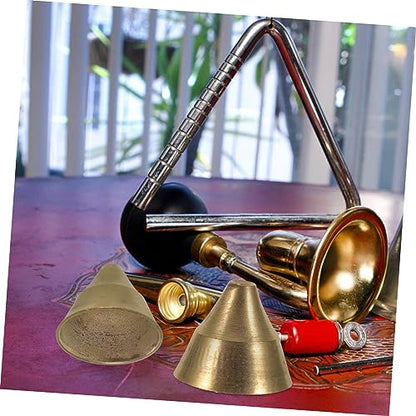2pcs Copper Meditation Bells Ethnic Style Tingsha Bells for Relaxation and Ceremonies Percussion Instruments Rich Sound